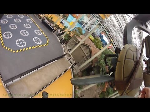 Teenage Muntant Ninja Turtles Shell Shock On-ride (HD POV) Nickelodeon Universe