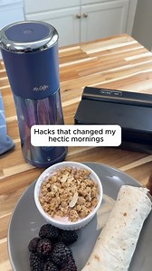 1.2K views · 22 reactions | The perfect morning breakfast #hack for those hectic mornings! Use your FoodSaver® vacuum sealer to meal prep breakfast burritos to go for the week and your Mr. Coffee® Express Cold Brew for cold brew in just 10 minutes! Getting out the door has never been easier. What are your morning life hacks? | Mr. Coffee | Facebook