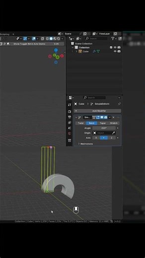 Blender Modifiers Made Easy #shorts #blender #blender3dmodeling