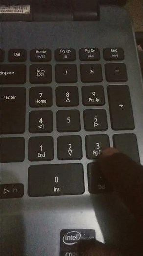 Turn on number keys on keyboard in laptop computer or Pc #shorts