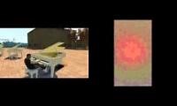 Mix of 2 videos from youtube : GTA IV Piano Mod (Downtown Remix v2)