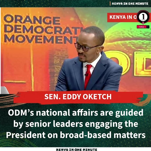 Part 477 | Eddy Oketch explains that ODM’s national affairs are currently overseen by senior party leaders — Hon. Oginga Odinga, Hon. Gladys Wanga, and Hon. Junet Mohammed who engage the Ruto on broad-based government matters.