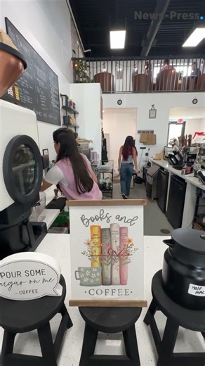 Tour the newly-opened The Book Cafe in Fort Myers, Florida