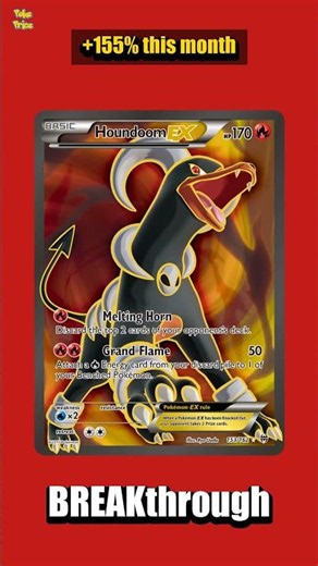 🌟 Houndoom climbing fast - 155% in 30 days, now £60.41 #pokemon