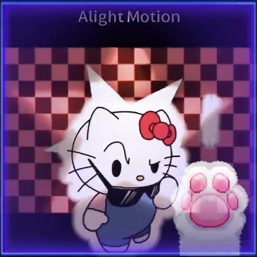 "teach me how to scream" meme|| ft: hello kitty|| #hellokitty #sanrio #alightmotion #capcut||