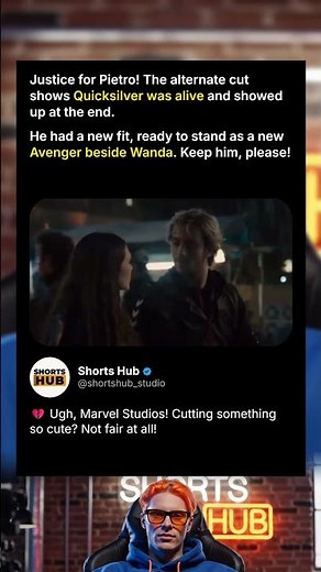 ⚡ Quicksilver survives in alternate ending