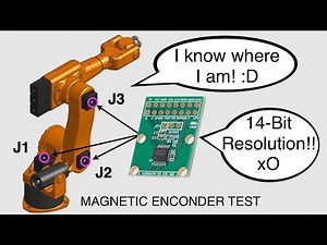Mini Robot Arm Magnetic Encoder Test