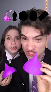 Giant purple Chocolate Emoji ASMR With My Sister!? 💜🤤 | Spizee