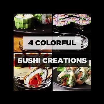 How to Make 4 Colorful Sushi Designs