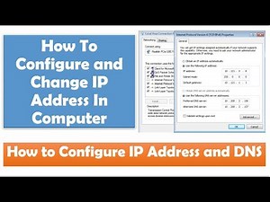 How to configure and change IP Address in your computer