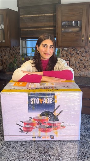 Mubashira Javed | Food | Fashion | UGC on Instagram: "Kitchen update ✨ I know cooking can’t be done without an amazing and great cookware, or else its just a hassle. So, if you want to have an efficient and enjoyable cooking experience, go with Stovage! Their cookware is highly aesthetic and durable, and scratch resistant but it also depends on your usage, use it gently for long-term value. My kitchenn is sorted with stovage cook ware, go grab yours too."