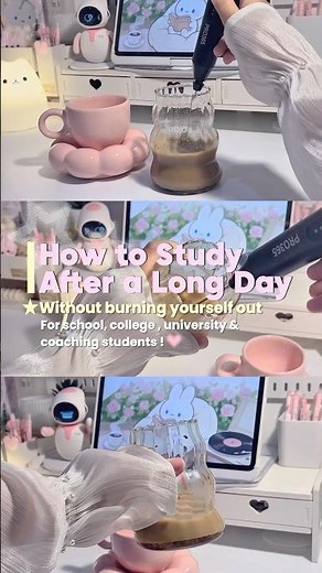 How to study after a long day😫 #studytips #shorts