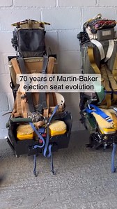5K views · 91 reactions | 70 years of Martin-Baker ejection seat evolution. : @jetartaviation #aviation #flying #pilot #airforce #airshow | Air Supremacy | Facebook