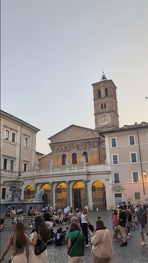 Piazza di Santa Maria, Trastevere #rome #italy #travel #adventure #religion #church #catholic