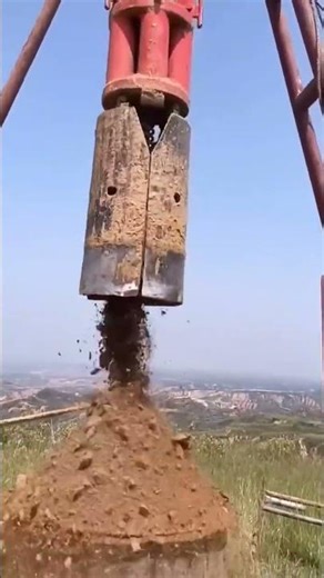 Electric pole foundation boring process for stable installation