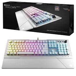Roccat Vulcan 122 Aimo White Tactile RGB Mechanical Keyboard
