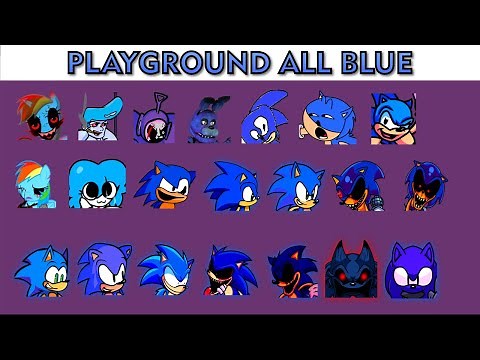 FNF Character Test | Gameplay VS My Playground | ALL Blue Test