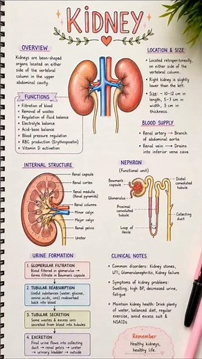 Kidney Anatomy & Function Explained | How Kidneys Work | Human Body Basics #kidney #kidneyfunction