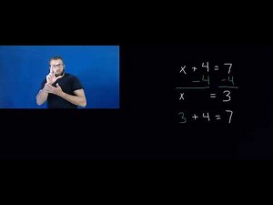 1 Step Addition and Subtraction Equations (ASL)