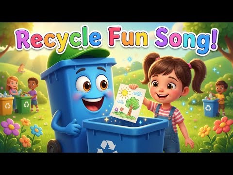 Recycle Fun Song for Kids | 3D Pixar-Style Educational Song About Recycling