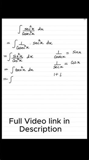 Important Trigonometric Integration problem for class 12th NCERT Maths Chapter 7th