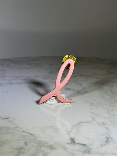 Pink Awareness Ribbon Pin: Enamel Gold-tone - Support Cause Accessory - Etsy