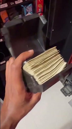 Biggest stack of money pulled from this vending machine #vendingmachinebusiness