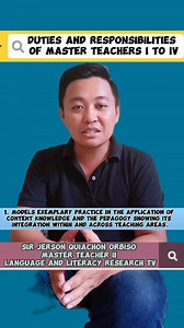 Ano ang duties and responsibilities ng Master Teachers? Part 1 #MTduties #masterteachers #DepEdTeachers #JobSummary #newlypromotedMTs | Language & Literacy Research TV