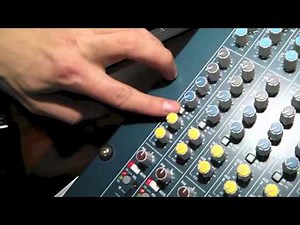 Channel Strip of the Allen&Heath Mixwizard 16:2 mixingboard