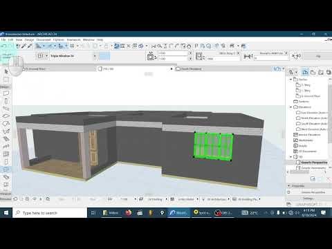 ArchiCAD 24 window settings coloring Line removal