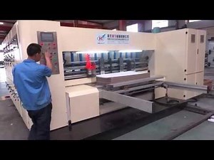 Corrugated carton box Automatic flexo 4 color printer rotary die cutter machine (1450x2800)