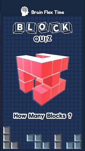 How Many Blocks? 🤔 | Block Quiz #puzzle #brain #kids