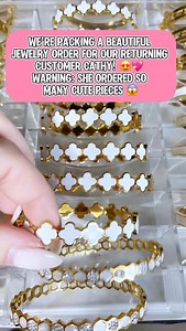 452 reactions · 17 comments | We’re packing a beautiful jewelry order for our returning customer Cathy!  Warning: she ordered SO many cute pieces ❤️. | Asmr Packaging | Facebook