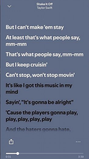 Taylor Swift - Shake It Off (Lyrics) #lyrics #taylorswift #shakeitoff