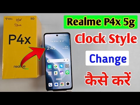How to fix clock style problem in Realme p4x 5g | Realme p4x me clock kaise set kare