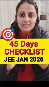 🎯Ye karlo- 45 Days #jee2026
