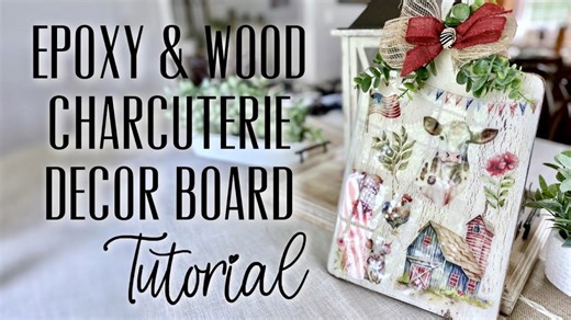 How to Make an Epoxy & Wood Charcuterie Board at Home