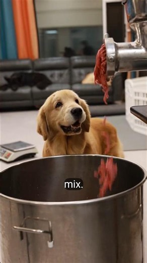 The quality control team has given this gourmet meal a 5-star review! ⭐️🐶#DogFoodPrep #HealthyDog