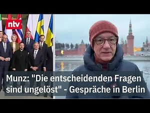 Munz: "Die entscheidenden Fragen sind ungelöst" - Blockade in Friedensgesprächen | ntv