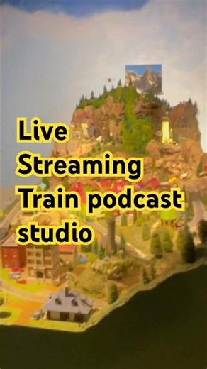 Live Streaming Train podcast studio #livestream #train #podcast #modelrailroad #trainvideo #ooscale