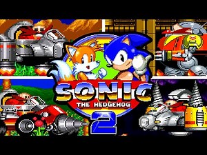 Sonic the Hedgehog 2 All bosses / All Boss Fights (No Damage) - Sega Genesis(Mega Drive) Emulator.