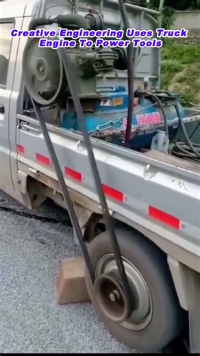 Creative Engineering Uses Truck Engine To Power Tools