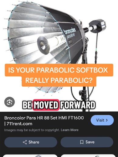 Is Your Parabolic Softbox Truly Parabolic?