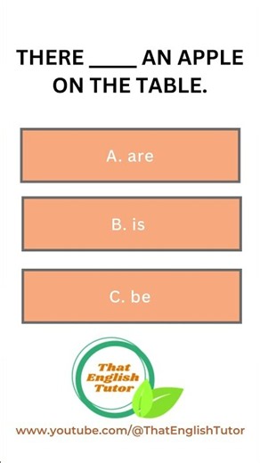 Is, Are or Be? Most Learners Get This Wrong! #ThatEnglishTutor #englishgrammarquiz #englishquizzes