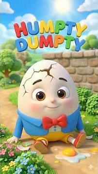 Humpty Dumpty Had a BIG Fall! 😱 | Fun 3D Nursery Rhyme for Kids 🥚🎶 #nurseryrhymes #humptydumpty