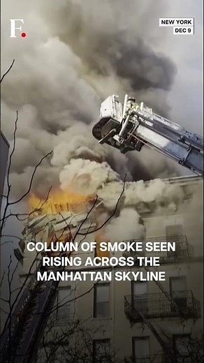 New York: Massive Apartment Fire Sends Smoke Across Manhattan Skyline | N18G