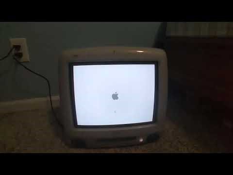 iMac G3 (Apple Blueberry) boot up.