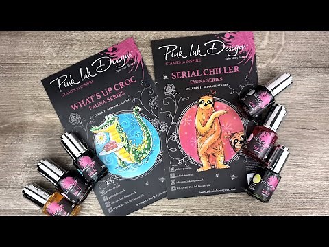 Cathie's Demonstrations: Artistic Creations with Pink Ink 'Ink It' Stamps