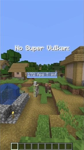 Minecraft Before vs After: Super Vulkan Modpack
