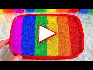 Satisfying Video l Mixing All My Slime Smoothie in Rainbow YouTube Slime Pool ASMR RainbowToyTocToc